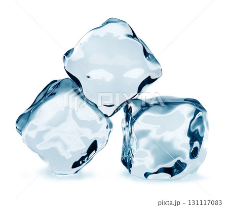 Ice cubes on white 131117083