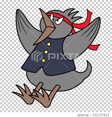 烏鴉歡呼的插圖 烏鴉歡呼的插圖 131117415