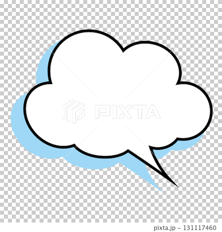 Simple speech bubble illustration - Fluffy 131117460