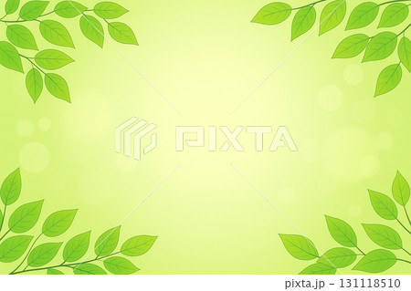 背景素材　新緑　若葉　エコイメージ 131118510