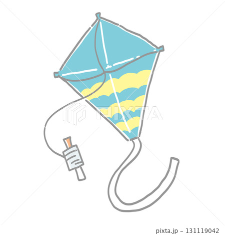 シンプルな凧のイラスト 131119042