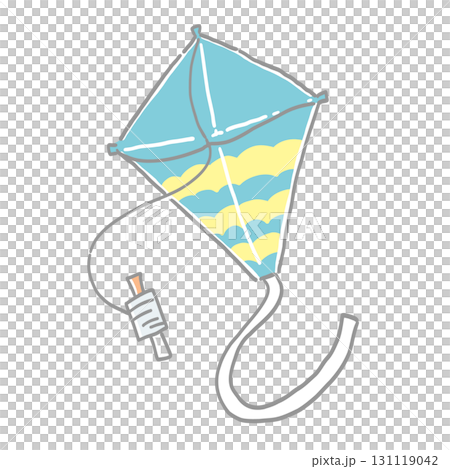 シンプルな凧のイラスト 131119042