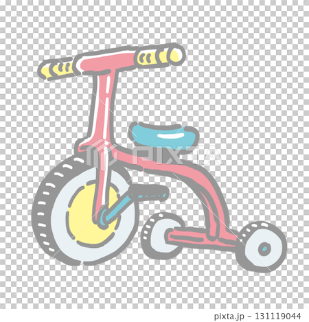 赤い三輪車のイラスト 131119044