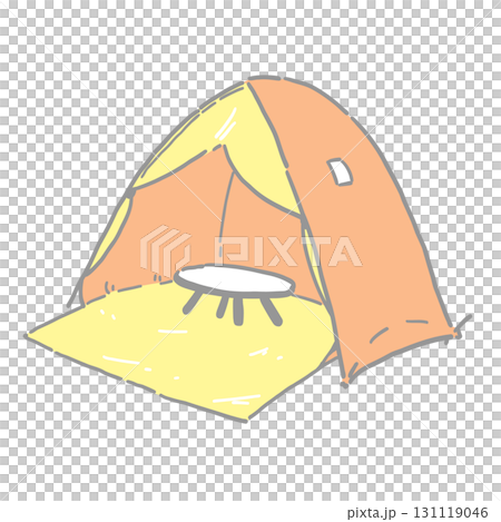 Simple tent illustration 131119046