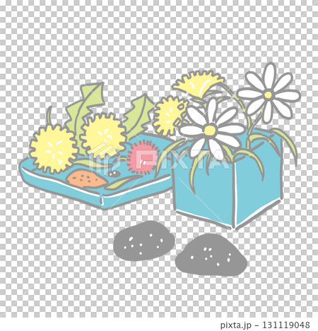 草花あそびのイメージイラスト 131119048