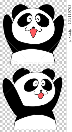 Illustration of a Panda Doing a Vindication Illustration of a Panda Doing a Vindication 131119762