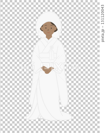 身穿日本傳統婚紗的新娘插圖 131120043