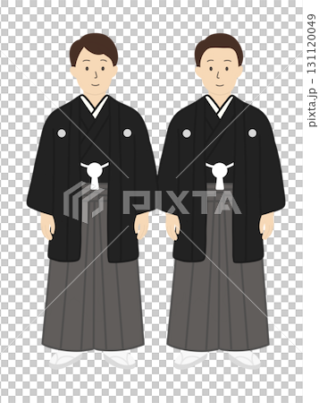Same-sex marriage - Illustration of a bride and groom in Japanese traditional wedding attire - LGBTQ homosexuals Same-sex marriage - Illustration of a bride and groom in Japanese traditional wedding attire - LGBTQ homosexuals 131120049