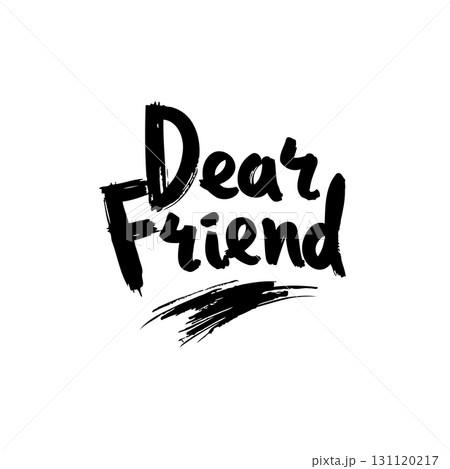 Elegant Dear Friend Lettering for Greeting Cards and Invitations Designs Elegant Dear Friend Lettering for Greeting Cards and Invitations Designs 131120217