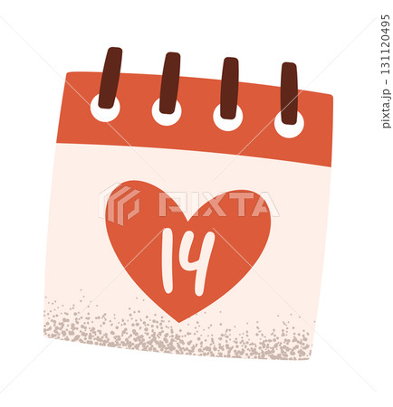 Valentine day, February 14 calendar design Valentine day, February 14 calendar design 131120495