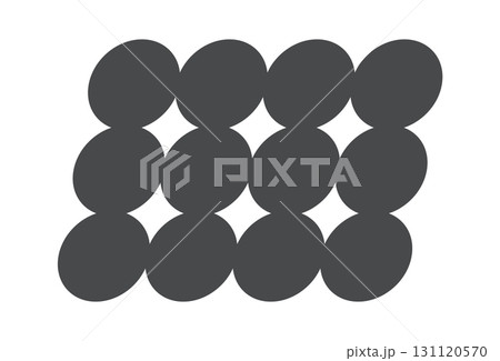 Black repeated circles square shape 131120570