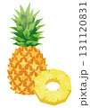 切り絵風のパイナップル 切り絵風のパイナップル 131120831