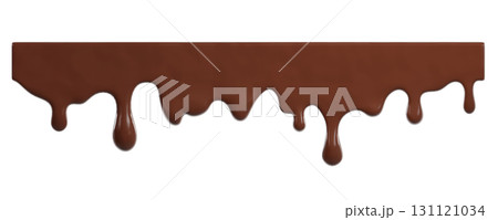 Chocolate ice cream melt with glossy drips and smooth texture for dessert designs or summer graphics. Liquid flows down in curved streams for advertisements on Transparent background. 3d render Chocolate ice cream melt with glossy drips and smooth texture for dessert designs or summer graphics. Liquid flows down in curved streams for advertisements on Transparent background. 3d render 131121034