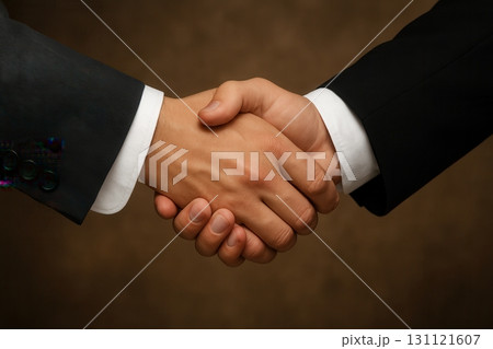 Bussinesmans hands shaking 131121607