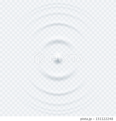 Water, milk, cream waves background. Top view of circular ripples of white cream. Transparent radar waves or signal ripple. Abstract vector illustration Water, milk, cream waves background. Top view of circular ripples of white cream. Transparent radar waves or signal ripple. Abstract vector illustration 131122248