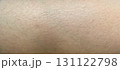 Close up detail of natural human skin surface with fine hair 131122798