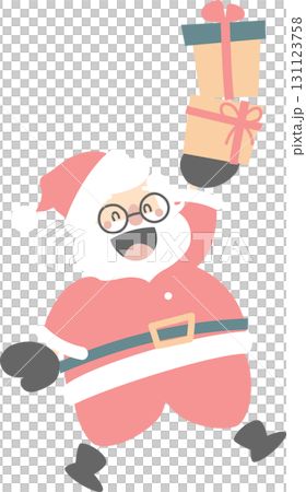 merry christmas and happy new year with cute santa claus, flat png illustration cartoon character costume design merry christmas and happy new year with cute santa claus, flat png illustration cartoon character costume design 131123758