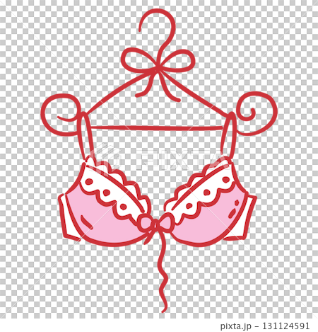 Red Outlined bra in a hanger Filled Line Art Illustration for Bachelorette Party Coquette Style Celebration Party Invitations Greeting Cards and Festive Decoration Design Red Outlined bra in a hanger Filled Line Art Illustration for Bachelorette Party Coquette Style Celebration Party Invitations Greeting Cards and Festive Decoration Design 131124591
