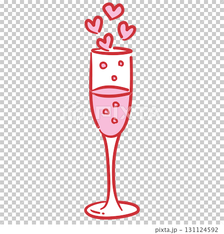 Red Outlined Champagne flute with hearts Filled Line Art Illustration for Bachelorette Party Coquette Style Celebration Party Invitations Greeting Cards and Festive Decoration Design Red Outlined Champagne flute with hearts Filled Line Art Illustration for Bachelorette Party Coquette Style Celebration Party Invitations Greeting Cards and Festive Decoration Design 131124592