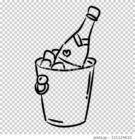 Bottle in an ice bucket Line Art Illustration for Bachelorette Party Celebration Festive Drink Outline Drawing for Invitations Greeting Cards and Party Decor Bottle in an ice bucket Line Art Illustration for Bachelorette Party Celebration Festive Drink Outline Drawing for Invitations Greeting Cards and Party Decor 131124610