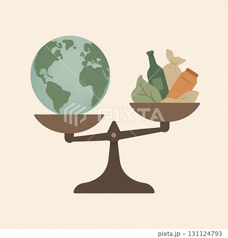 vector illustration of healthy lifestyle and ecology 131124793