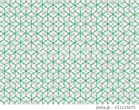 緑の六角形の重なりの背景 131125075