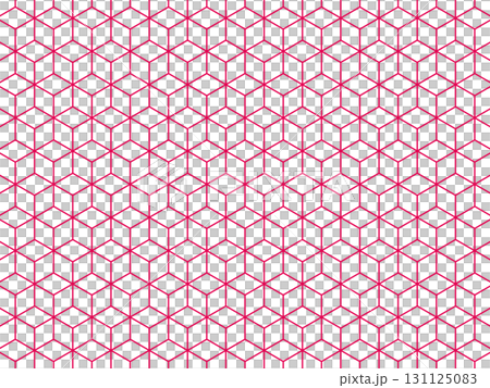 ピンク色の六角形の重なりの背景 ピンク色の六角形の重なりの背景 131125083