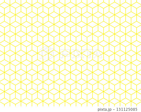 黄色の六角形の重なりの背景 131125085