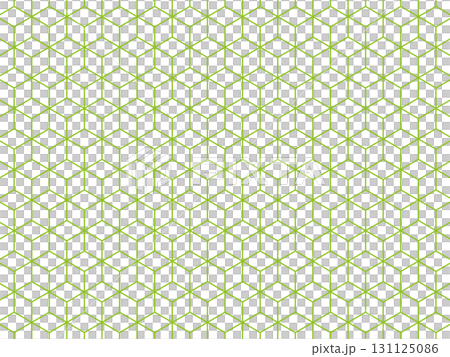 黄緑の六角形の重なりの背景 131125086