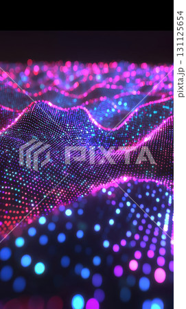 Abstract glowing streams moving through rhythmic motions create calming visual experience, showcasing vibrant colors and dynamic patterns Abstract glowing streams moving through rhythmic motions create calming visual experience, showcasing vibrant colors and dynamic patterns 131125654