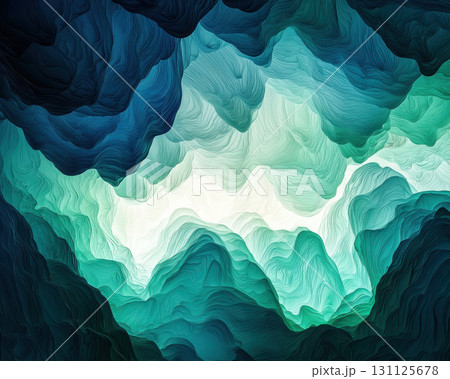 Abstract ripples forming soft glowing gradients create tranquil energy in this serene landscape. flowing shapes evoke sense of calm and depth Abstract ripples forming soft glowing gradients create tranquil energy in this serene landscape. flowing shapes evoke sense of calm and depth 131125678