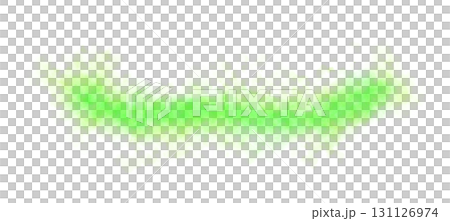 Light green to dark green smoke texture with transparent background template or mockup for visual projects 131126974