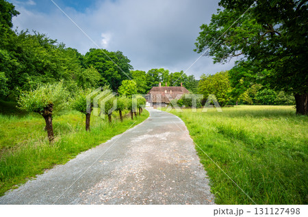 The Old Grandmother's House in Babiccino Valley is a charming historical cottage surrounded by lush greenery, blooming meadows, and the serene Upa River, embodying the essence of Bozena Nemcova's 131127498