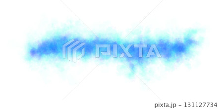 Blue and turquoise smoke texture with transparent background template or mockup for abstract visual use 131127734