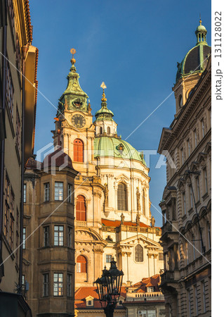 Church of Saint Nicholas in Lesser Town Square in Prague, Czech Republic, Europe. Church of Saint Nicholas in Lesser Town Square in Prague, Czech Republic, Europe. 131128022