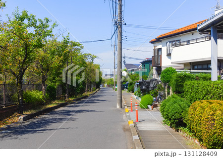 埼玉県越谷市八条用水沿い2025年9月 131128409