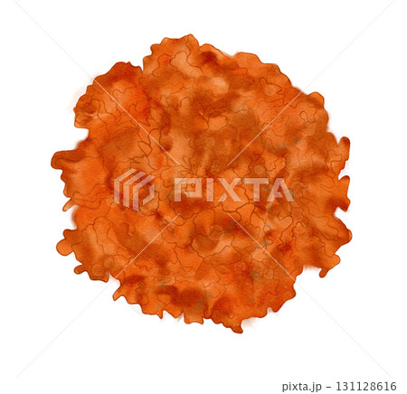 An Abstract Orange Watercolor Blob That Adds Aesthetic Appeal for Creative Designs 131128616