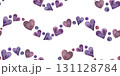 An Elegant and Beautiful Purple Heart Pattern Suitable for Romantic and Charming Designs 131128784