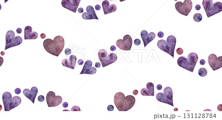 An Elegant and Beautiful Purple Heart Pattern Suitable for Romantic and Charming Designs 131128784