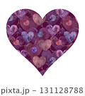 An elegant purple hearts pattern design for Valentines Day, perfect for expressing love 131128788