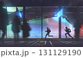 Passengers Rushing to a Sci-Fi Transport 131129190