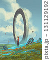 Boy Standing Before Mysterious Stone Ring 131129192