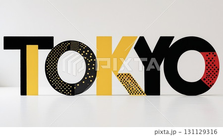 TOKYOのデザインフォント　東京のイメージフォント　アルファベット 131129316