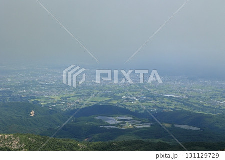 吾妻小富士から見る福島盆地 吾妻小富士から見る福島盆地 131129729