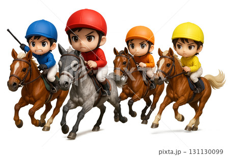 競馬-4頭の馬で首位争い 131130099