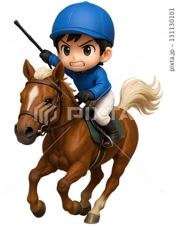 競走馬-青色の騎手 131130101