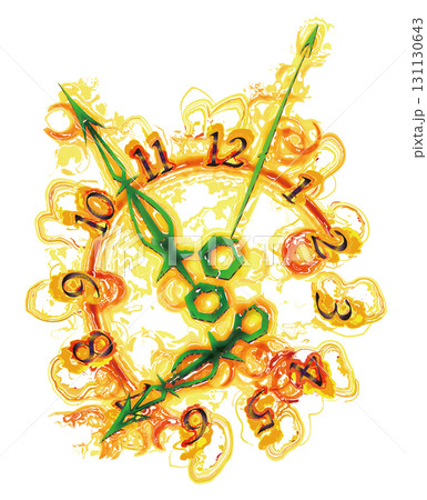 「時のラビリンス」文字板や針が踊るファンタジー風の時計 131130643