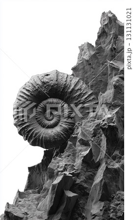 螺旋状の化石・アンモナイトを思わせる自然の造形美 131131021