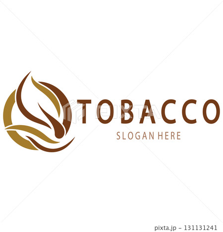 tobacco leaf logo,tobacco field and tobacco cigarette logo template design vector 131131241