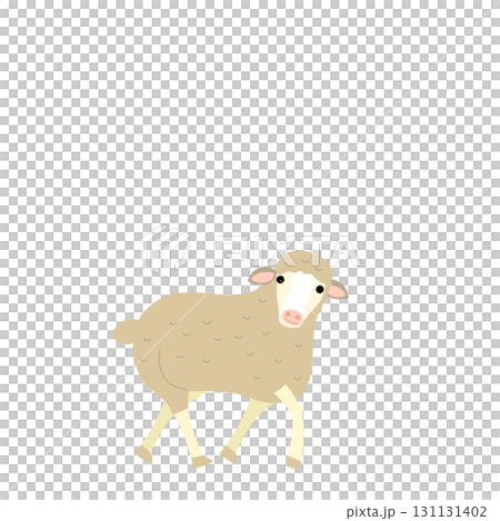 かわいい羊のイラスト 131131402